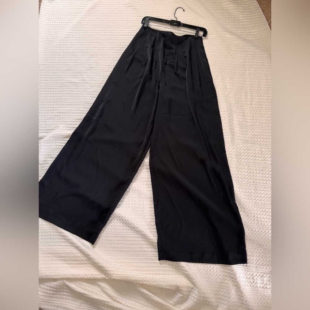 All Saints Black Wide-Leg Women's Pants
